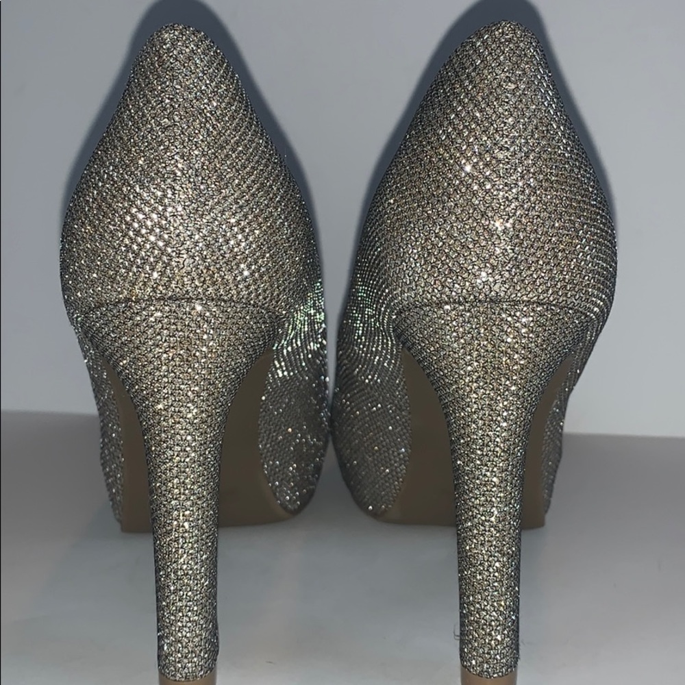 Guess Gold Sparkle Heels- Worn Once - Picture 9 of 10